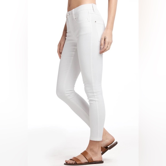💛HOST PICK 💛LOLË💛 White Stretch Skinny Jeans / NWT / Size 26 - Picture 2 of 6